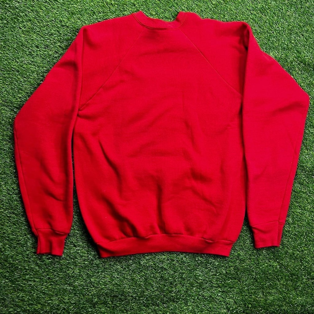 Vintage Chidester Family Sweatshirt XL Red 1990 Fruit of the Loom USA Made - Picture 3 of 6
